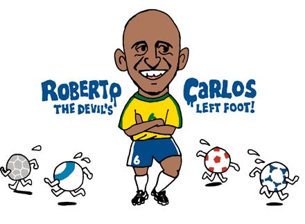 サッカーブラジル代表のロベルト・カルロス