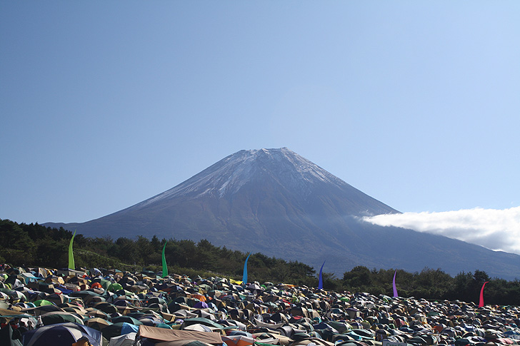 富士山が見える音楽イベント朝霧JAM