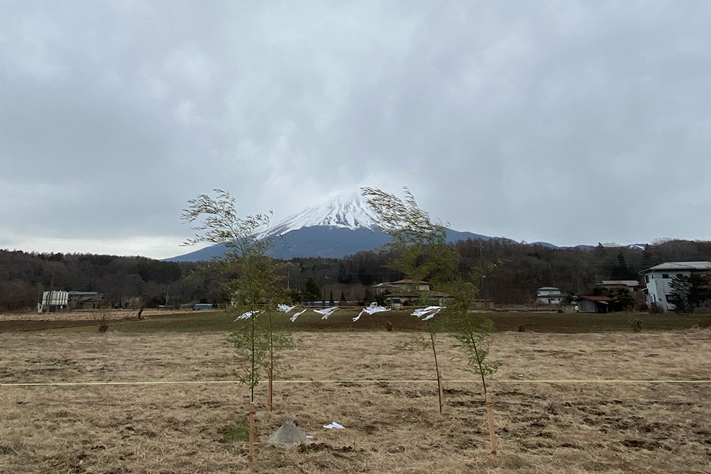 ホテルから見える富士山 地鎮祭 2021-03-12
