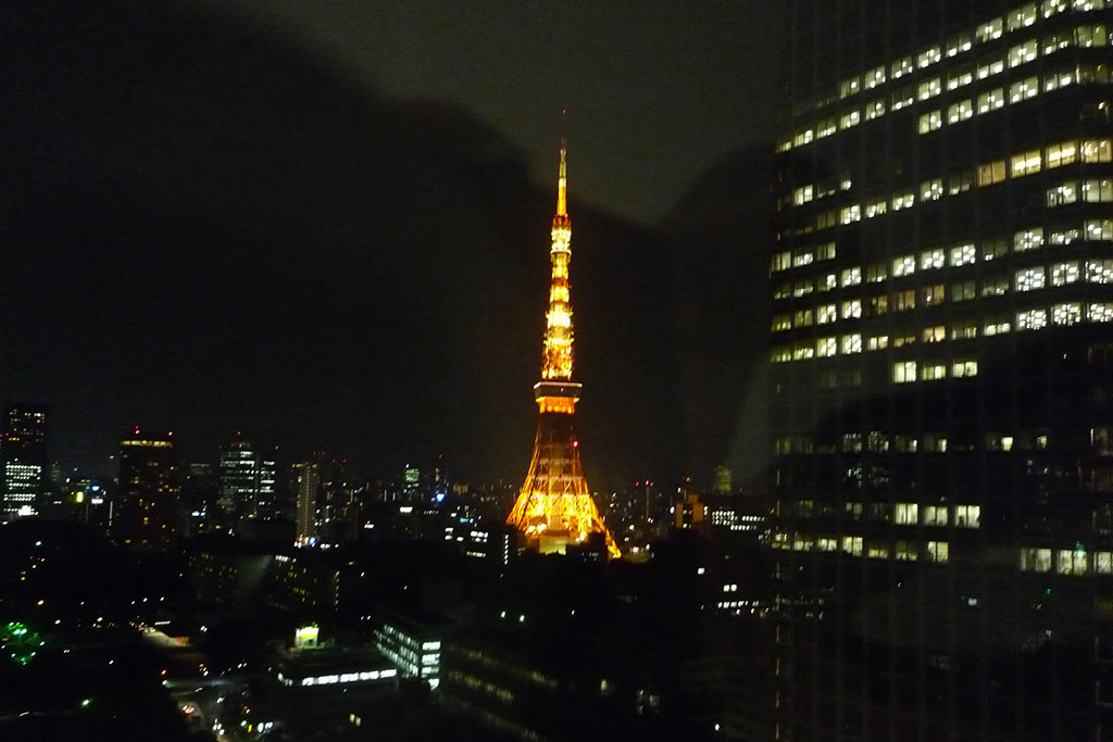 東京慈恵会医科大学附属病院から見える東京タワー