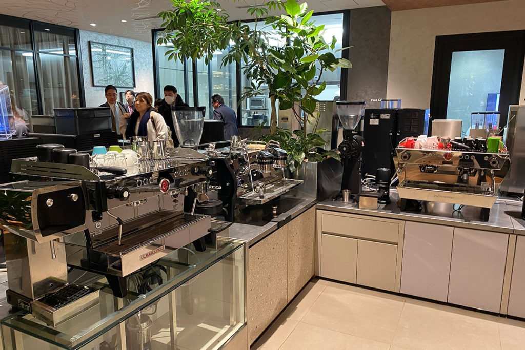 コーヒーの機械 UCCコーヒーアカデミー東京校の施設見学