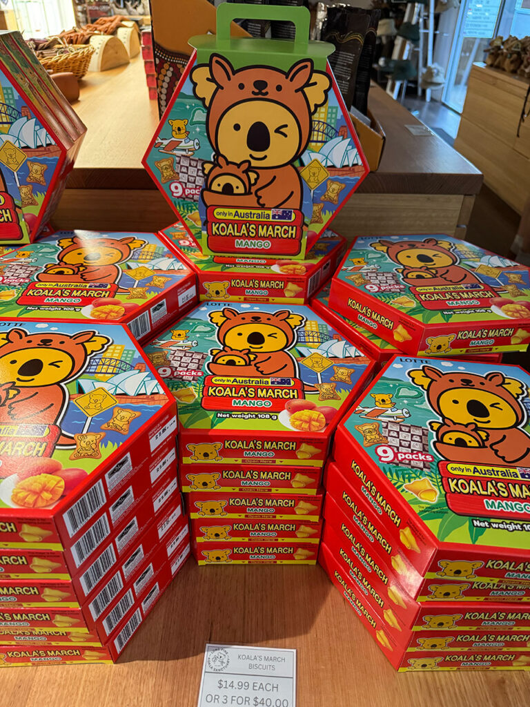 オーストラリアのコアラのマーチはマンゴー味