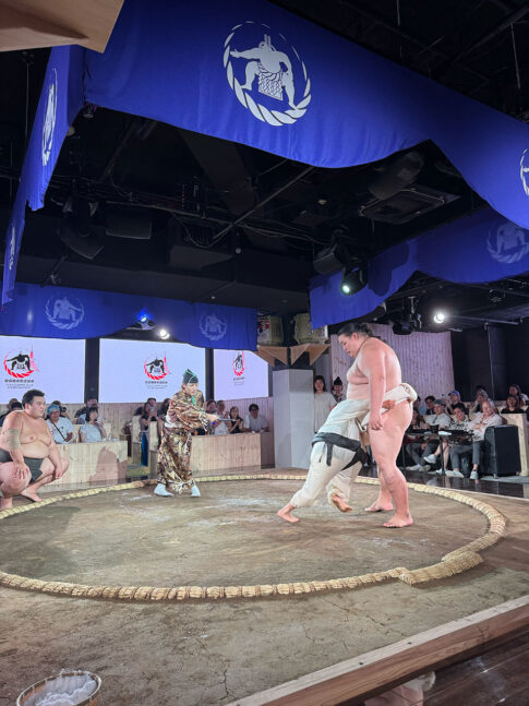 東京タワーで相撲体験